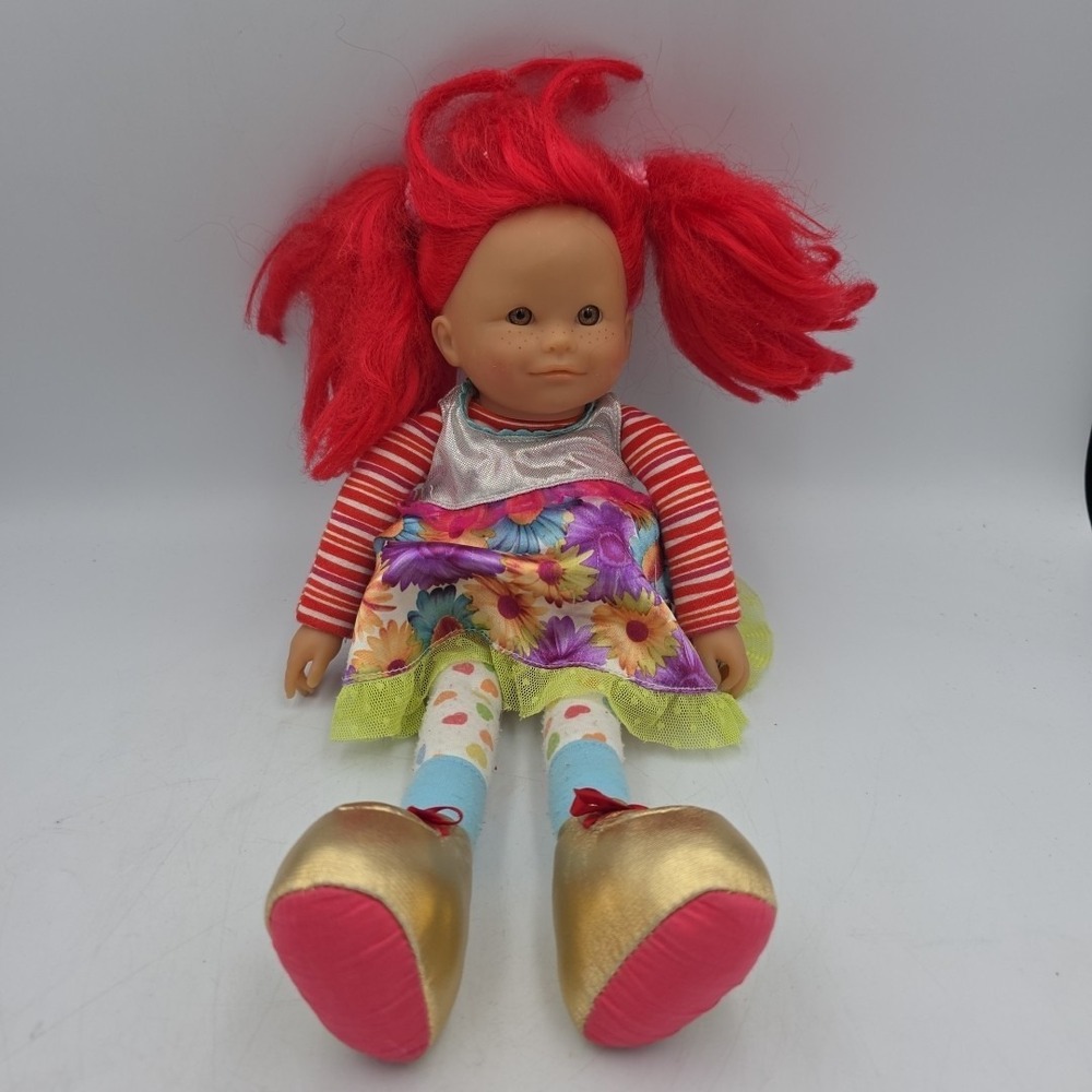 Corolle Les Dollies Vinyl & Cloth Doll Red Hair Freckles‎ 15" Rare